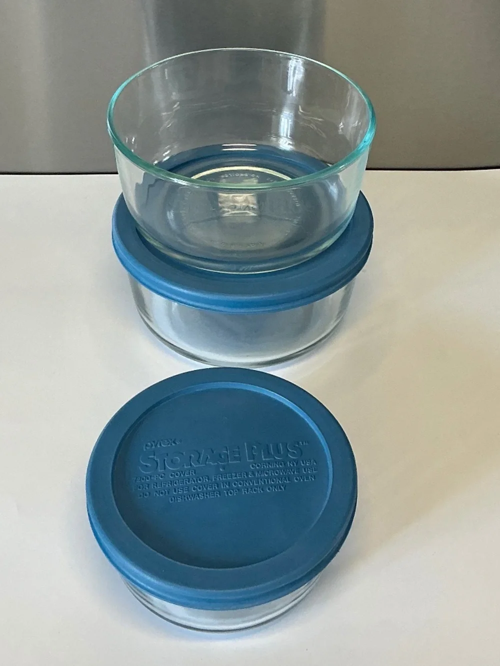Pyrex Storage Plus Bowl & Lid Set Vintage Corning Glass